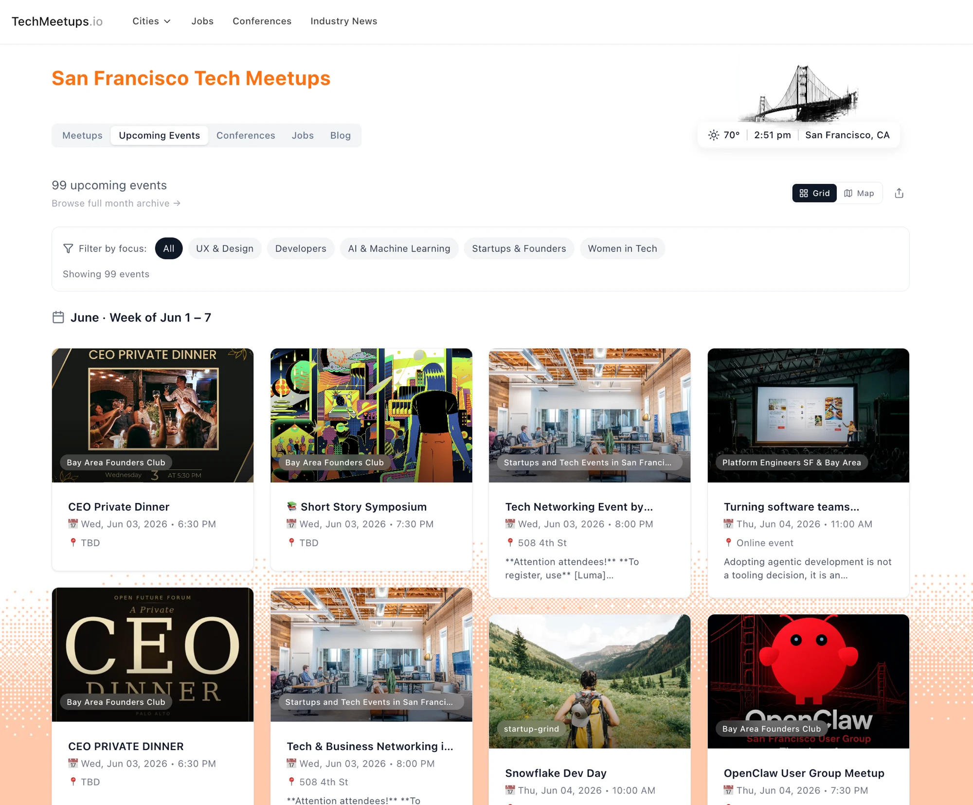 TechMeetups.io